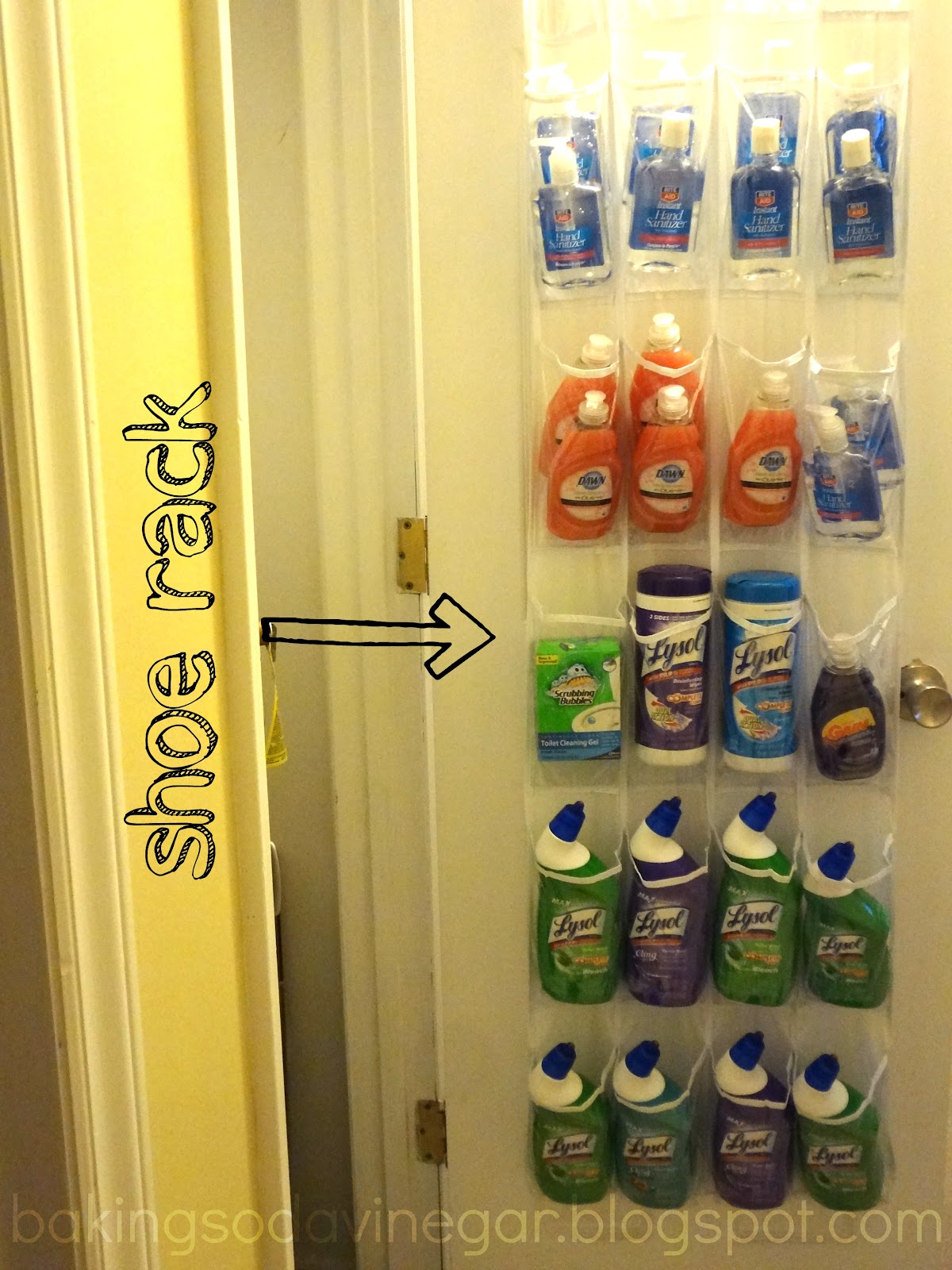 Baking Soda And Vinegar getting organized space savers