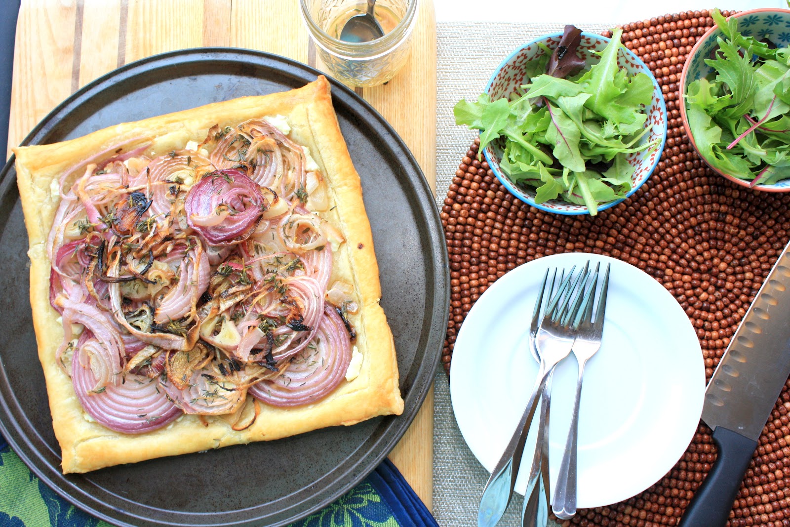 The Bitchin' Kitchin' Roasted Onion and Shallot Tart