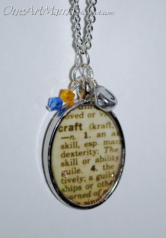Dictionary Page Pendants Amy Latta Creations