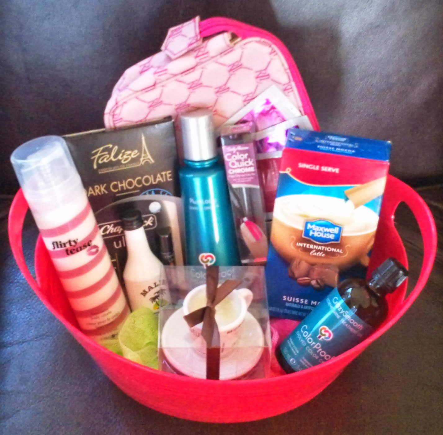 Lee Writing to the Sound of Legos Clacking Pamper Me Gift Basket