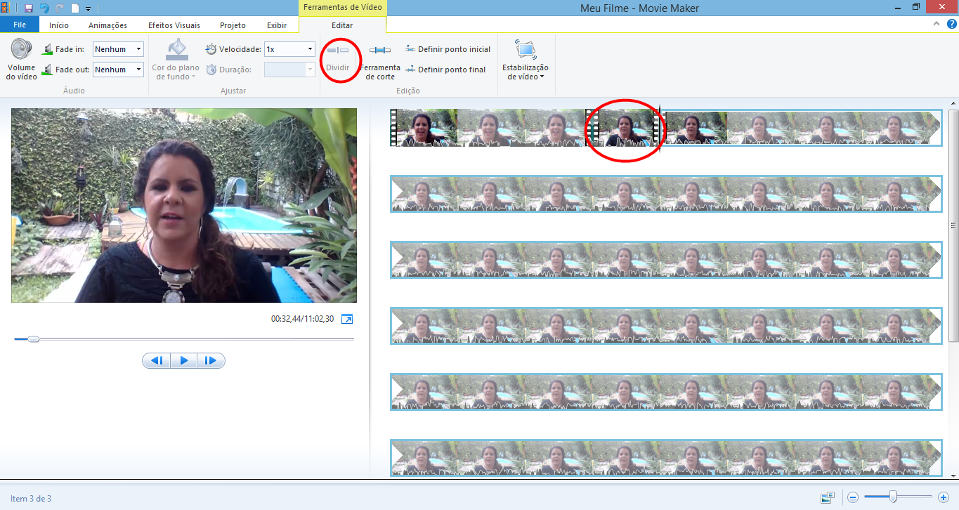 Como dar zoom no editor Movie Maker