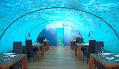 غرف ومطاعم تحت الماء First+Ever+Undersea+Restaurant+Ithaa
