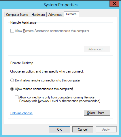remote desktop for mac cannot verify the identity of the computer windows 2012