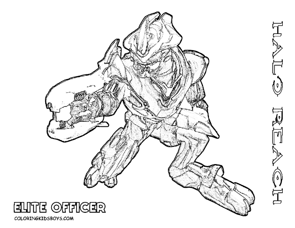 Free Printable Halo Coloring Pages
