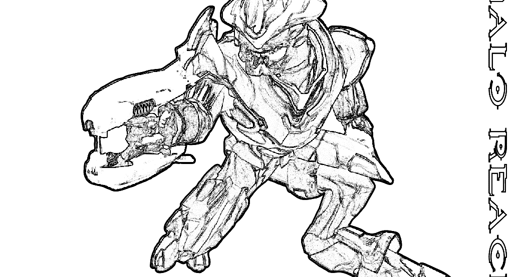 halo coloring pages free | FCP