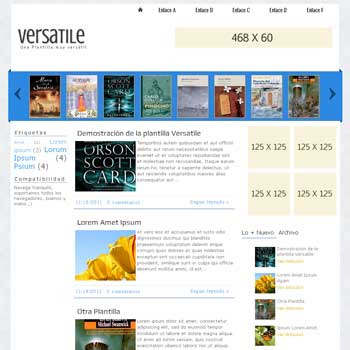 Versatile blogger template. blogspot template with image slider
