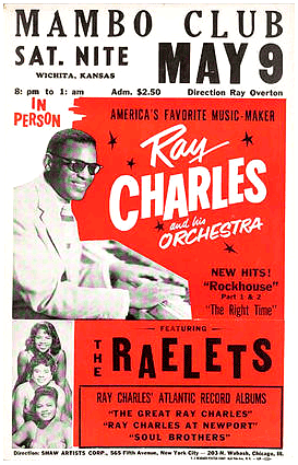 1950's Concert Poster Ray Charles 1950's Concert Poster Ray Charles
