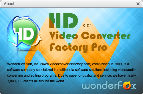 WonderFox HD Video Converter Factory Pro 8.01 WonderFox HD Video Converter Factory Pro 8.01