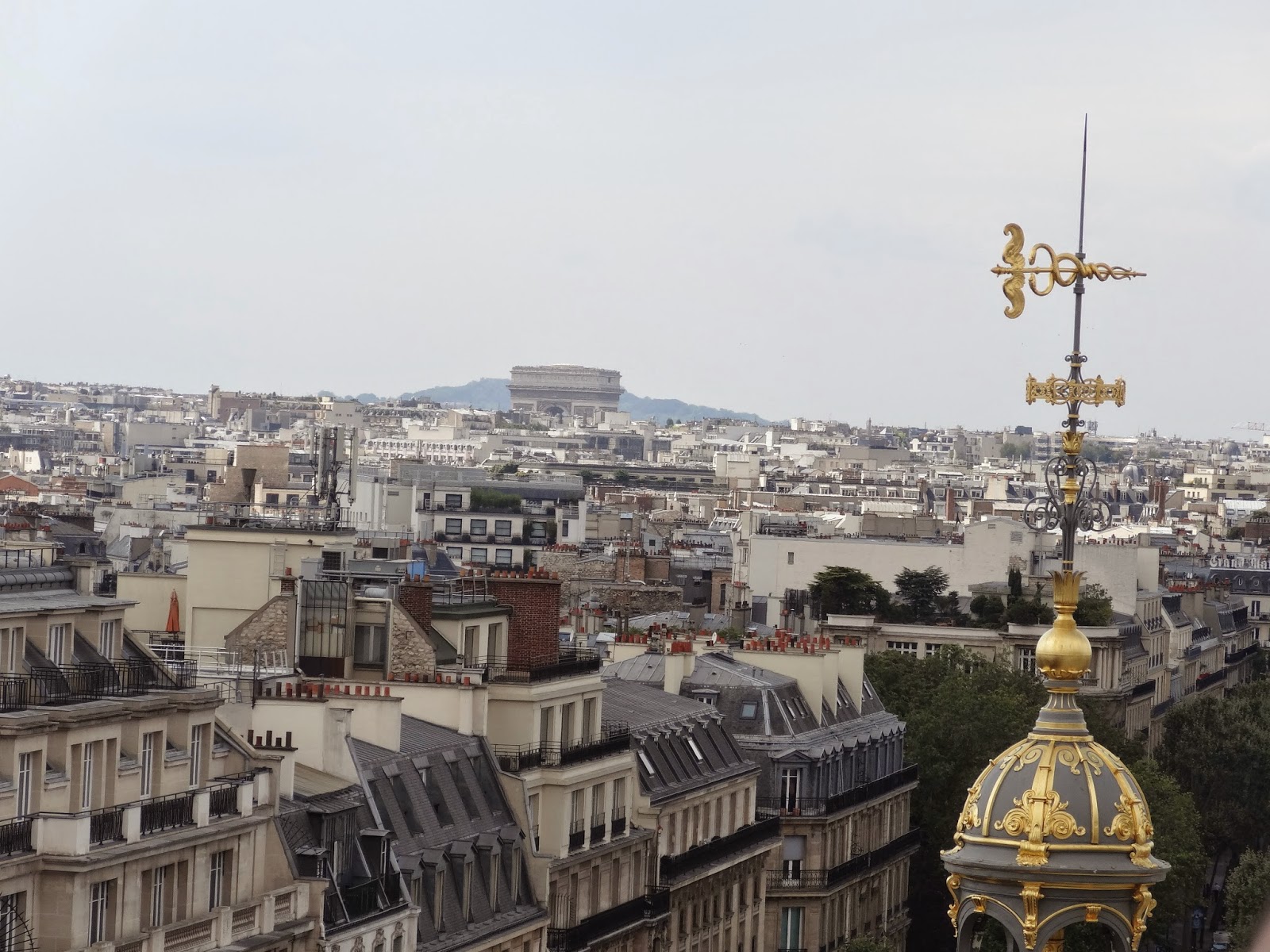 Vue de Paris depuis la terrasse du Printemps