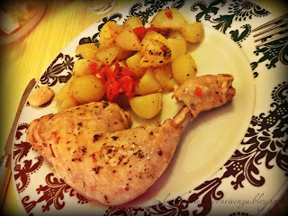 pollo e patate con la römertopf