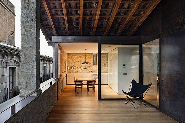 terraza | apartamento con estilo rústico
