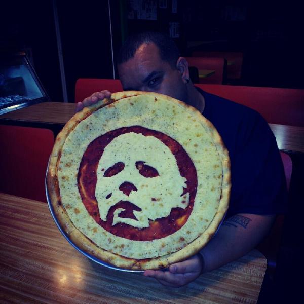 The Horrors of Halloween Michael Myers Pizza by Wilhelm Rodriguez