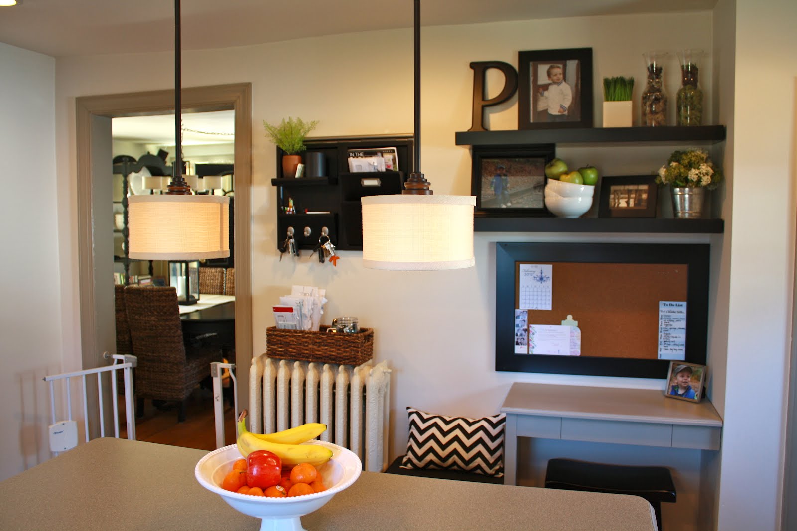 Studio LIME Design {Home Improvements} Kitchen Message Center