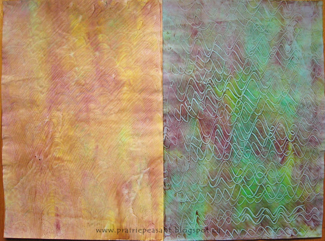 Prairie Peasant Paste Paper Fun