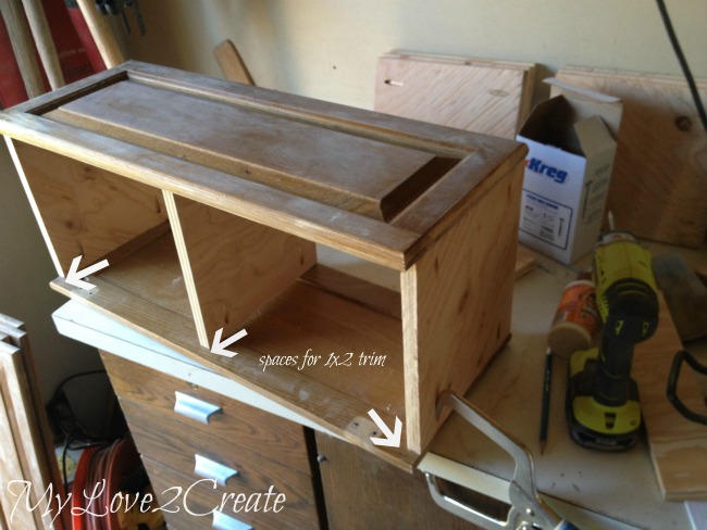 Cabinet Doors Into Children S Desk My Love 2 Create Make Sure To Leave Space For Attaching 1x2 Trim