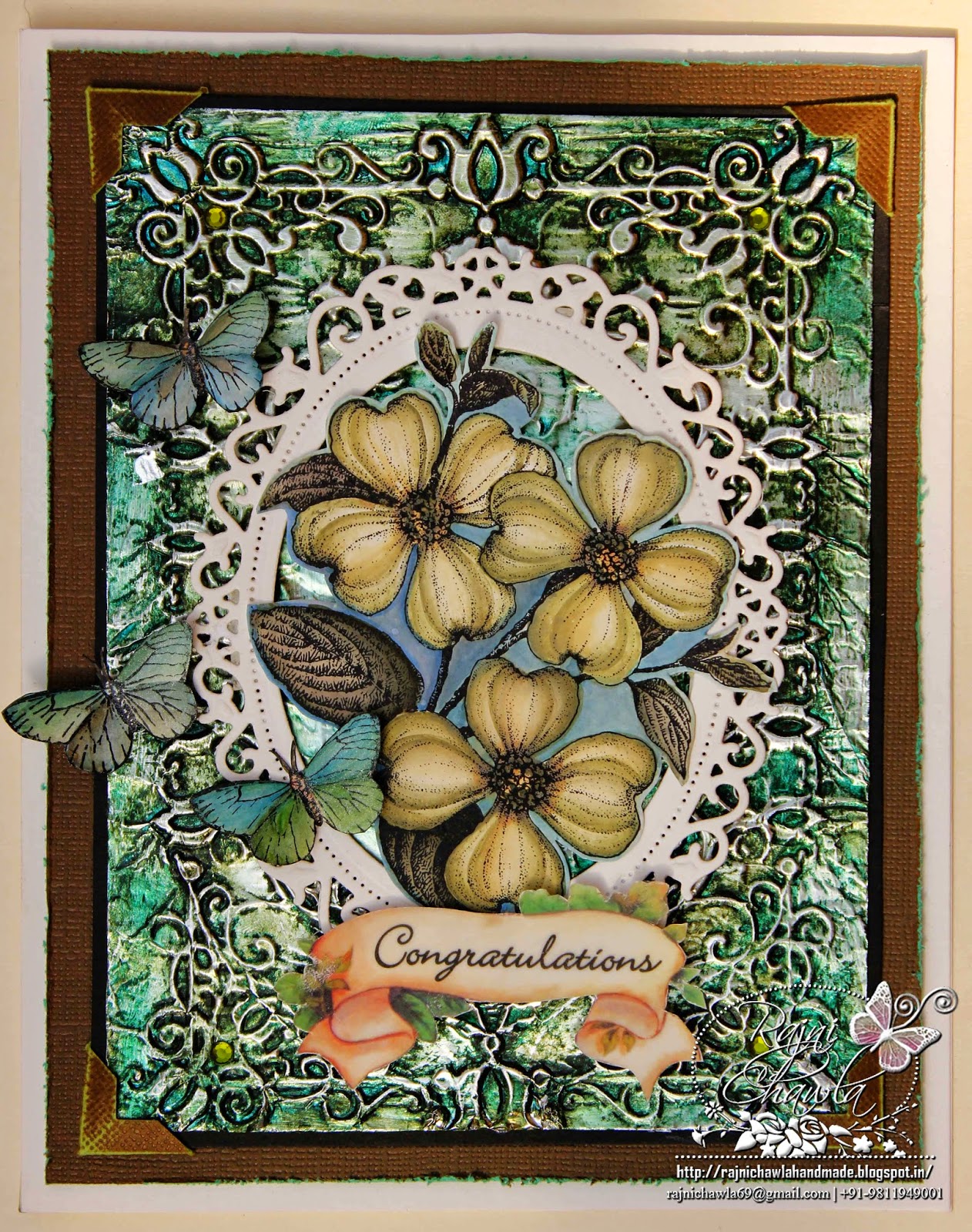 Passionately Curious Dry embossing using kitchen foil