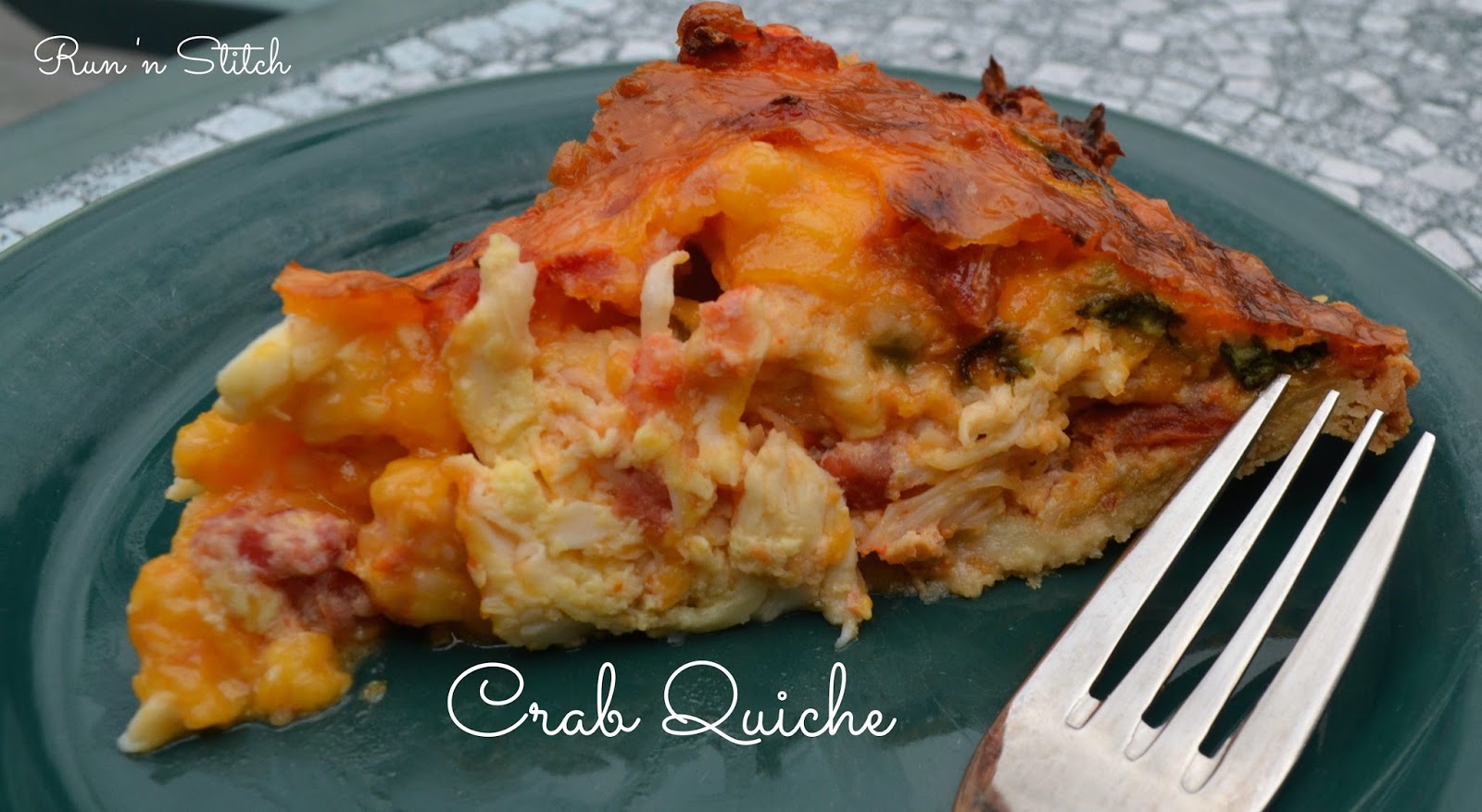 Run 'n Stitch Crab Quiche