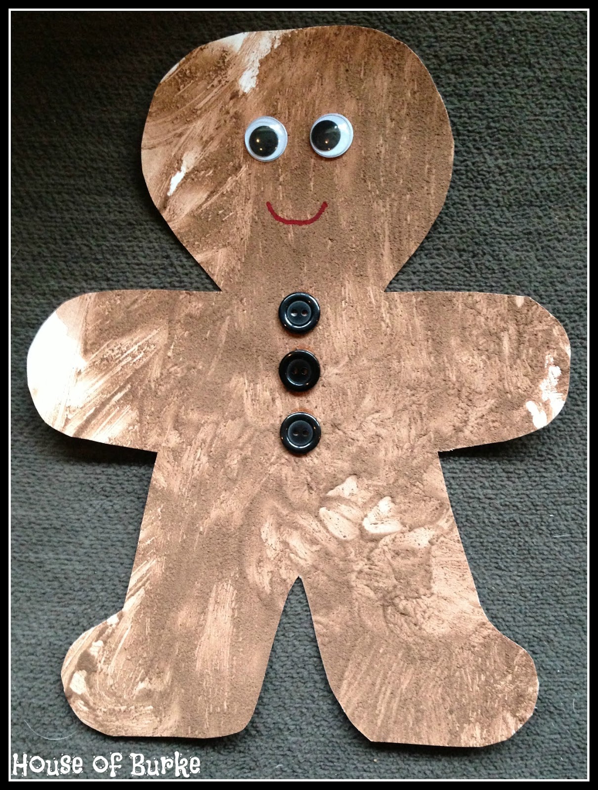 House of Burke Textured & Scented Gingerbread People Sensory Painting