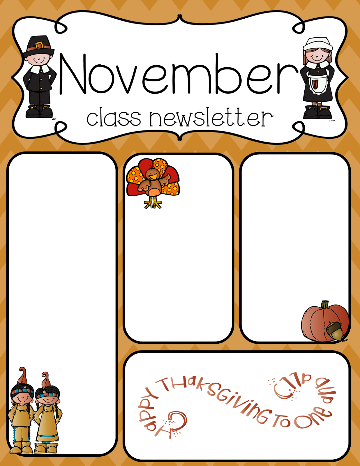 simply delightful in 2nd grade thanksgiving newsletter template free