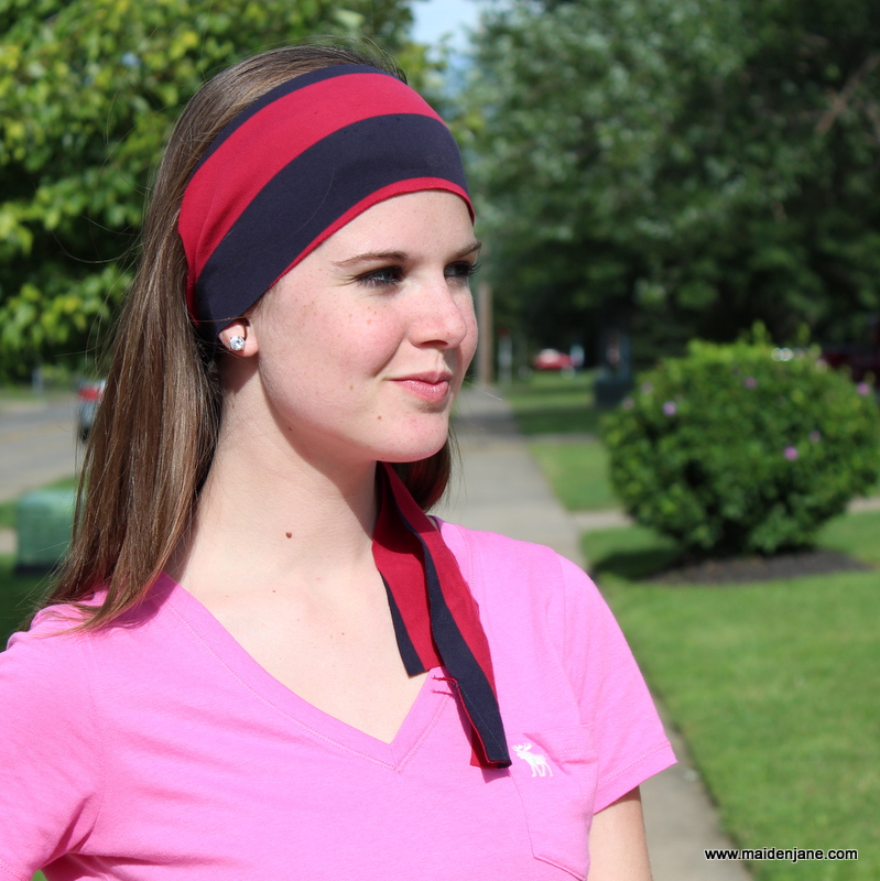 DIY No Headache Headband Made from Old T Shirt (No Sew Version Included