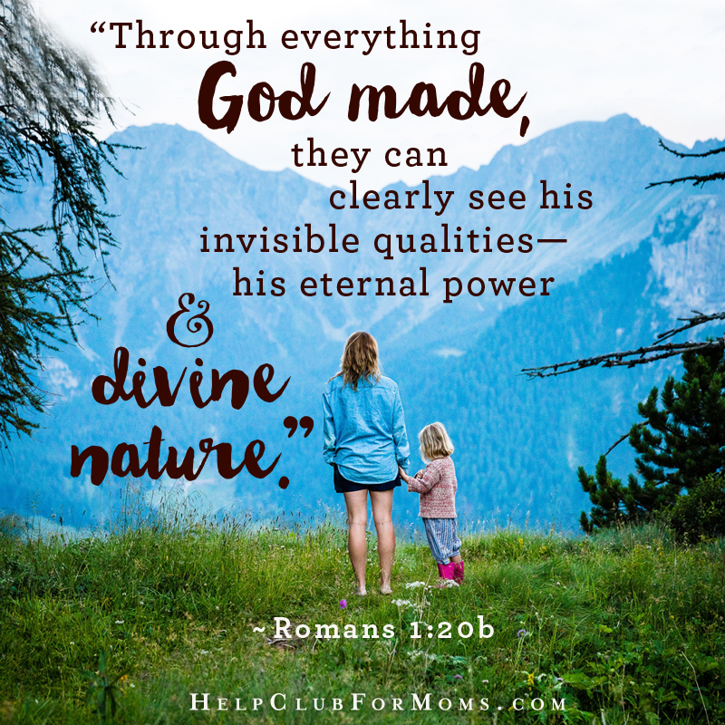 God may communicate with us Through Nature and God’s Creation.
