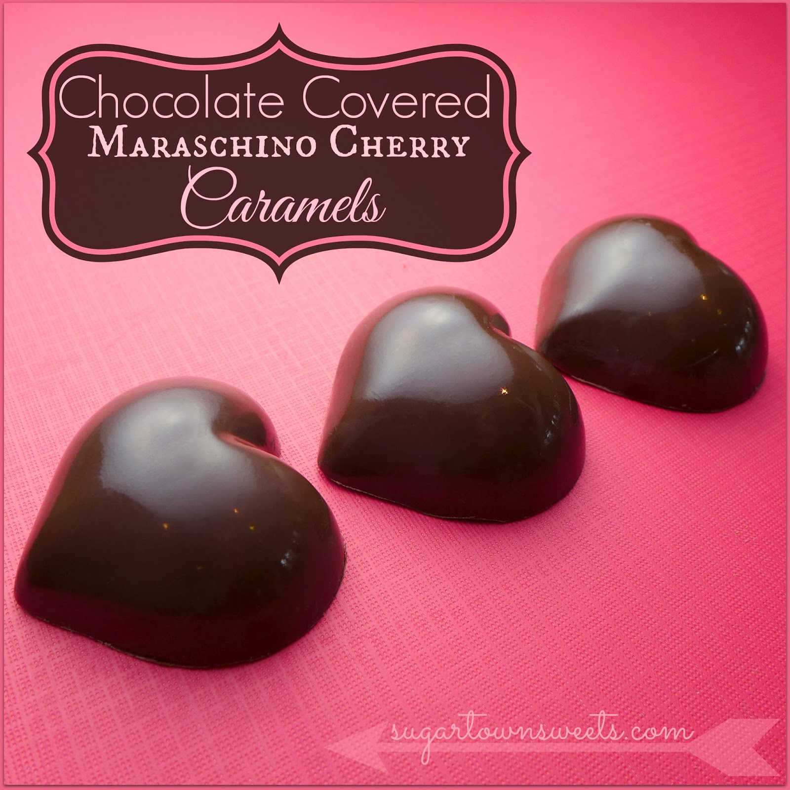 Sugartown Sweets Chocolate Covered Maraschino Cherry Flavored Caramel