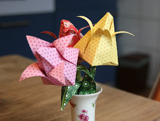 Origami Tulpe Blumen