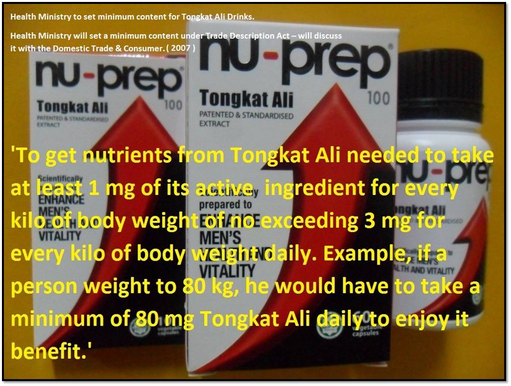Nuprep Untuk Kesihatan Dan Tenaga Tongkat Ali Nu Prep 100 Water Soluble Extract Freeze Dried Us Patent 7 132 117b1 Europe Specification Patent Ep 1 313 491 B1 Is Your New Best