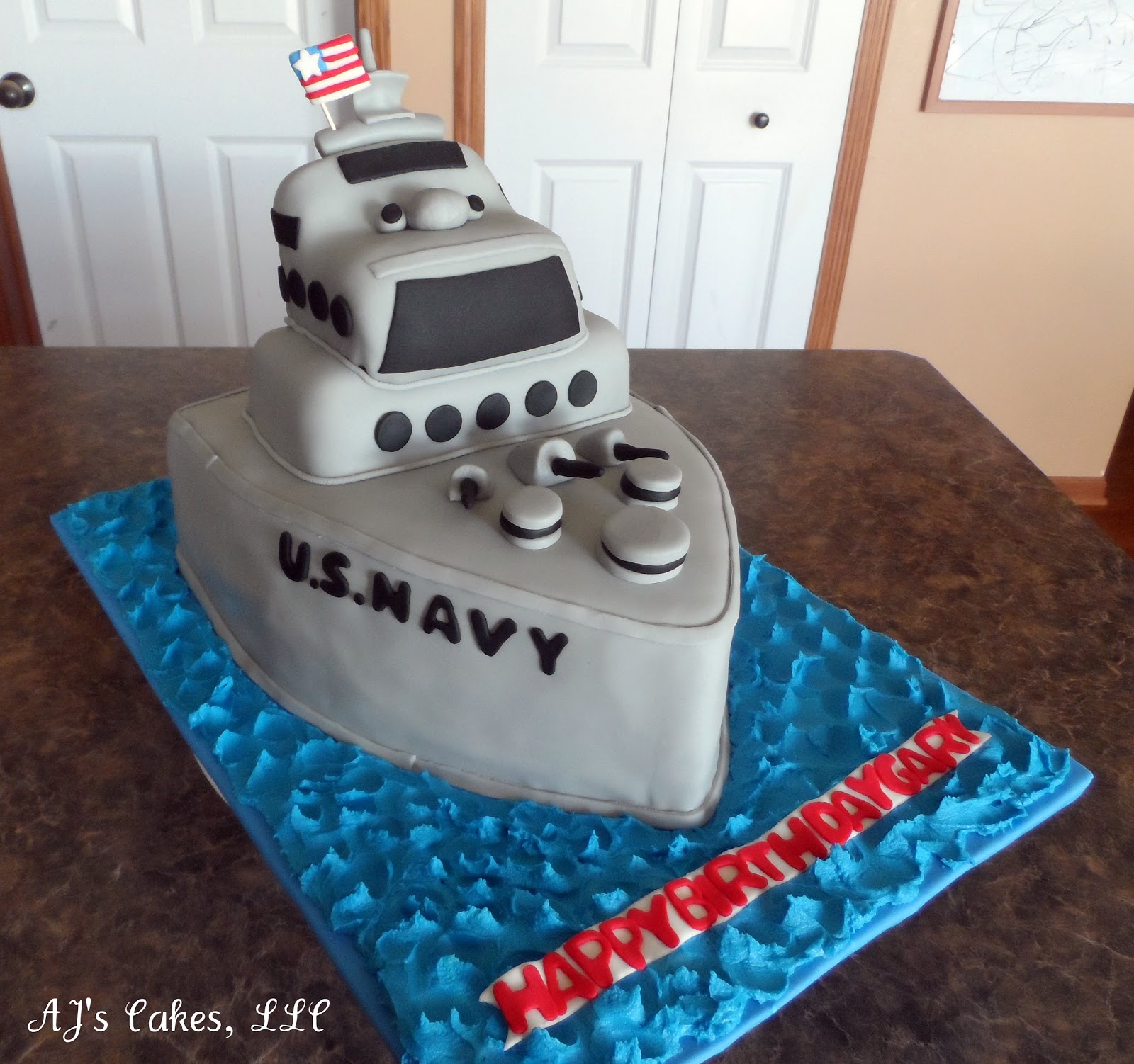 AJ s Cakes: U.S. Navy Ship Cake