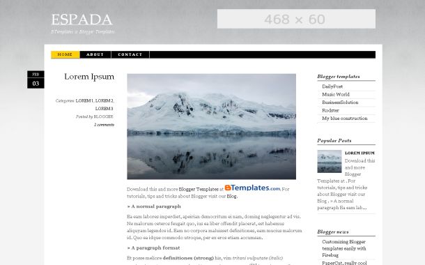 Grunge News Blue Free Blogger Theme Template Grunge News Blue Free Blogger Theme Template