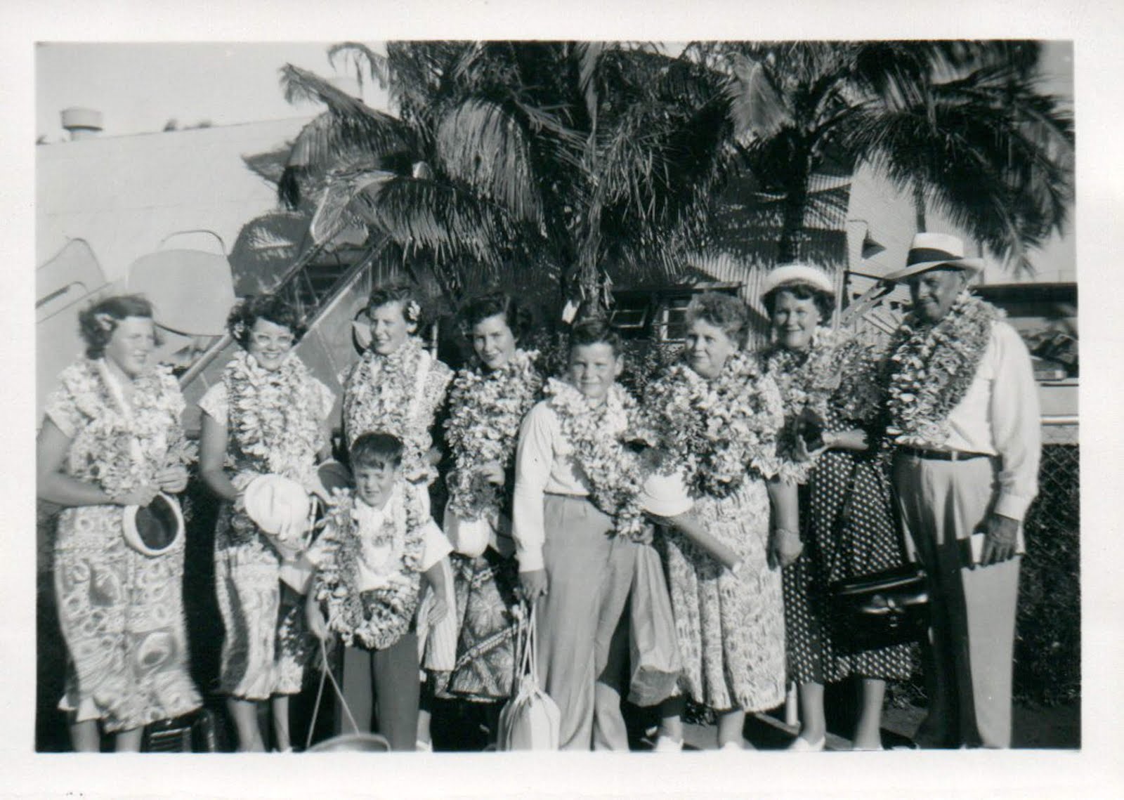 1951 Diener Family in Hawaii