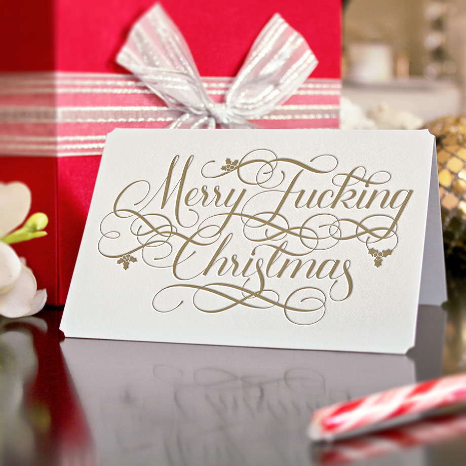Fruitless Pursuits: Exquisitely Profane Christmas Cards!
