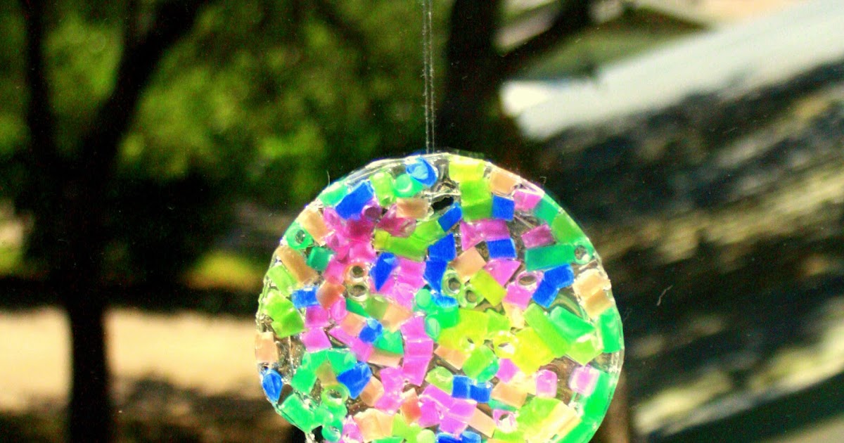 Having Fun at Home DIY Suncatchers with Clear Glue