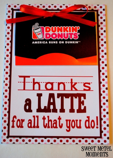 Sweet Metel Moments: Free Printable - Teacher Appreciation - 'Thanks a  Latte'