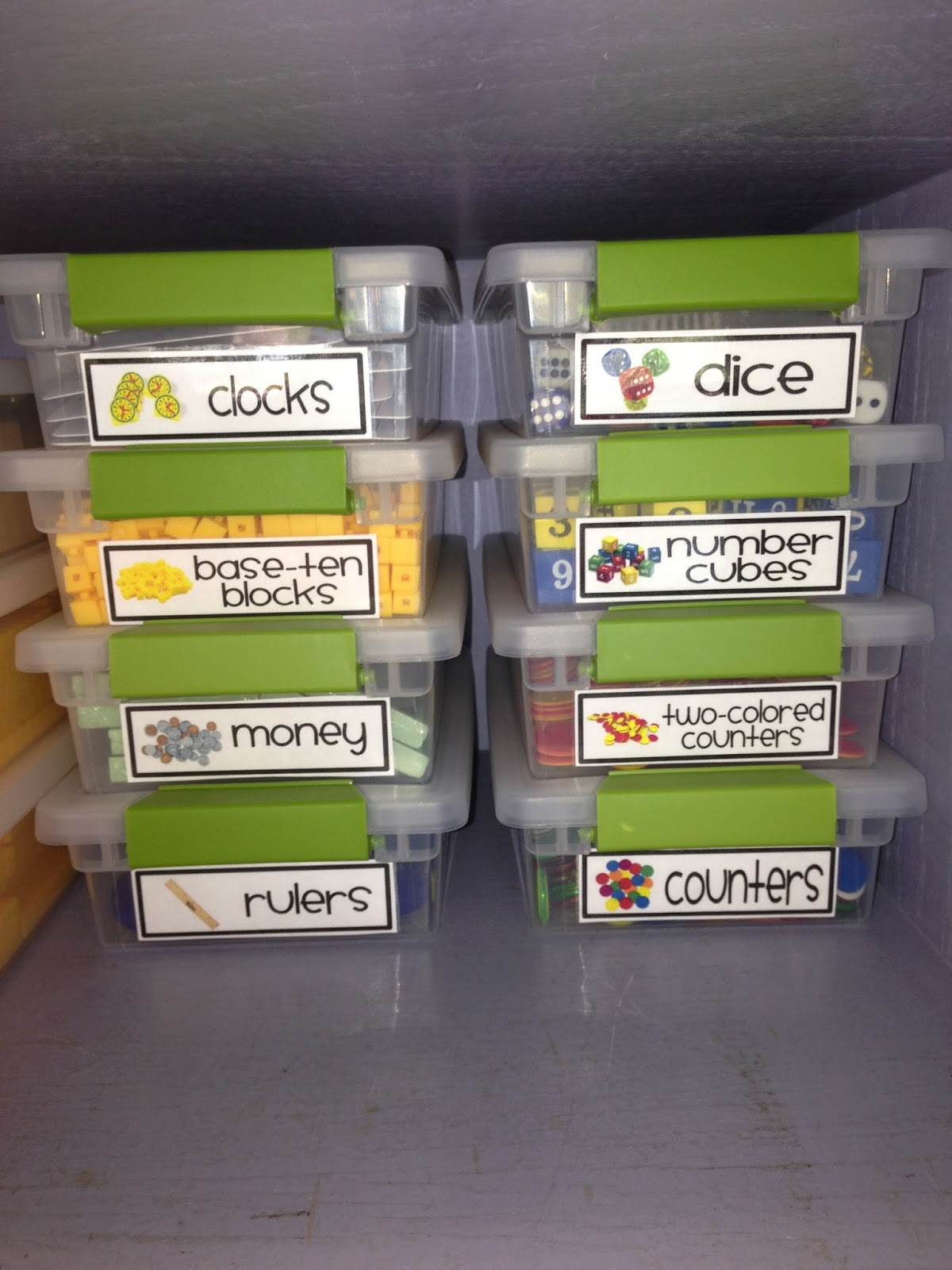 Organize It Math Manipulatives Fun and Fearless in First