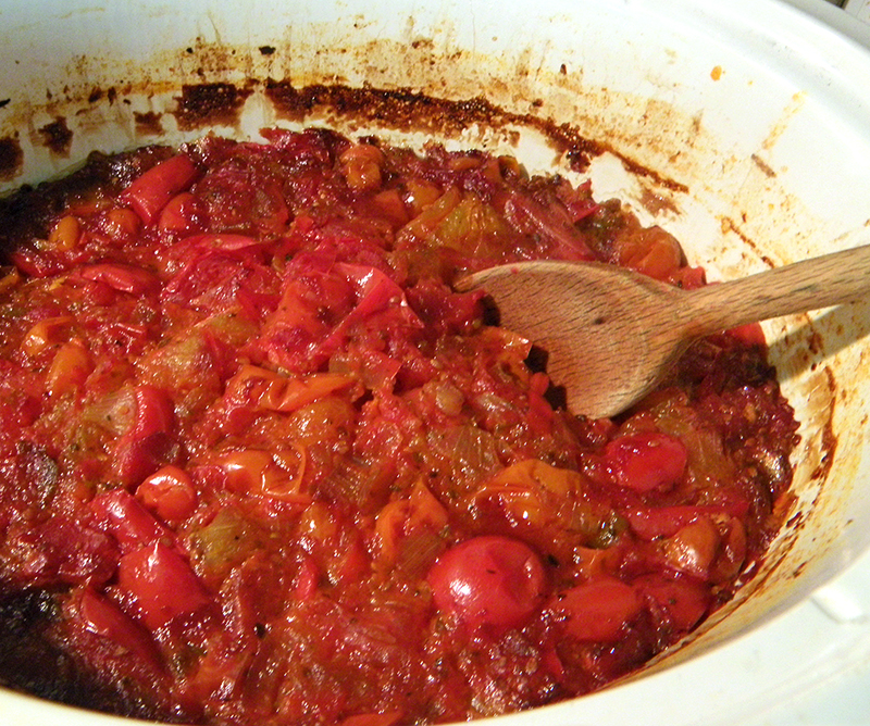 Seasonal Eating Slow Cooker Tomato Sauce