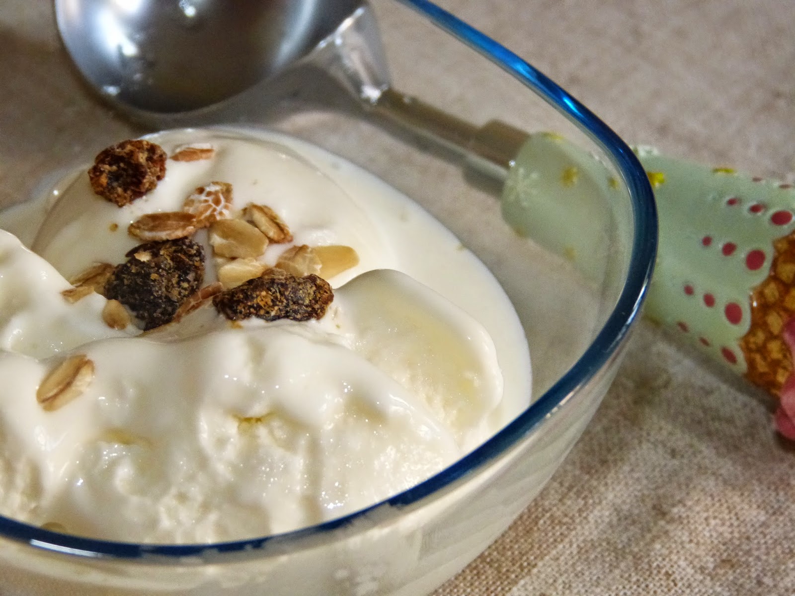 Helado de yogurt griego Postres