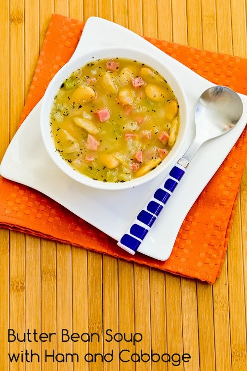 Kalyn's Kitchen® Recipe for Florida Butter Bean (or Lima Bean) Soup with Ham and Cabbage