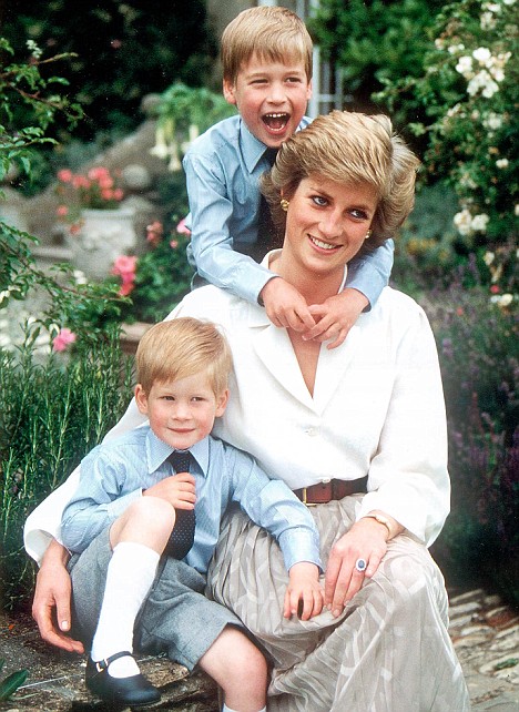 princess diana funeral william and harry. prince william and harry at