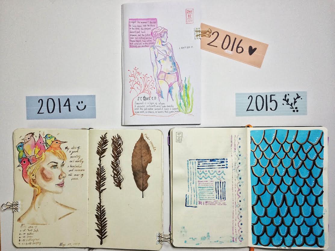 The Journal Diaries Sandy's Sketchbooks / Seaweed Kisses