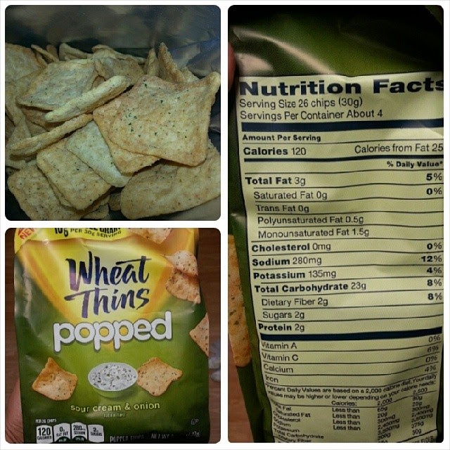 Shannon's Lightening the Load Wheat Thins Popped Sour Cream & Onion