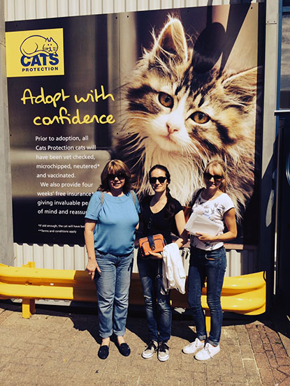 Petplan lends a hand at our new Mitcham Homing Centre Petplan team at Cats Protection