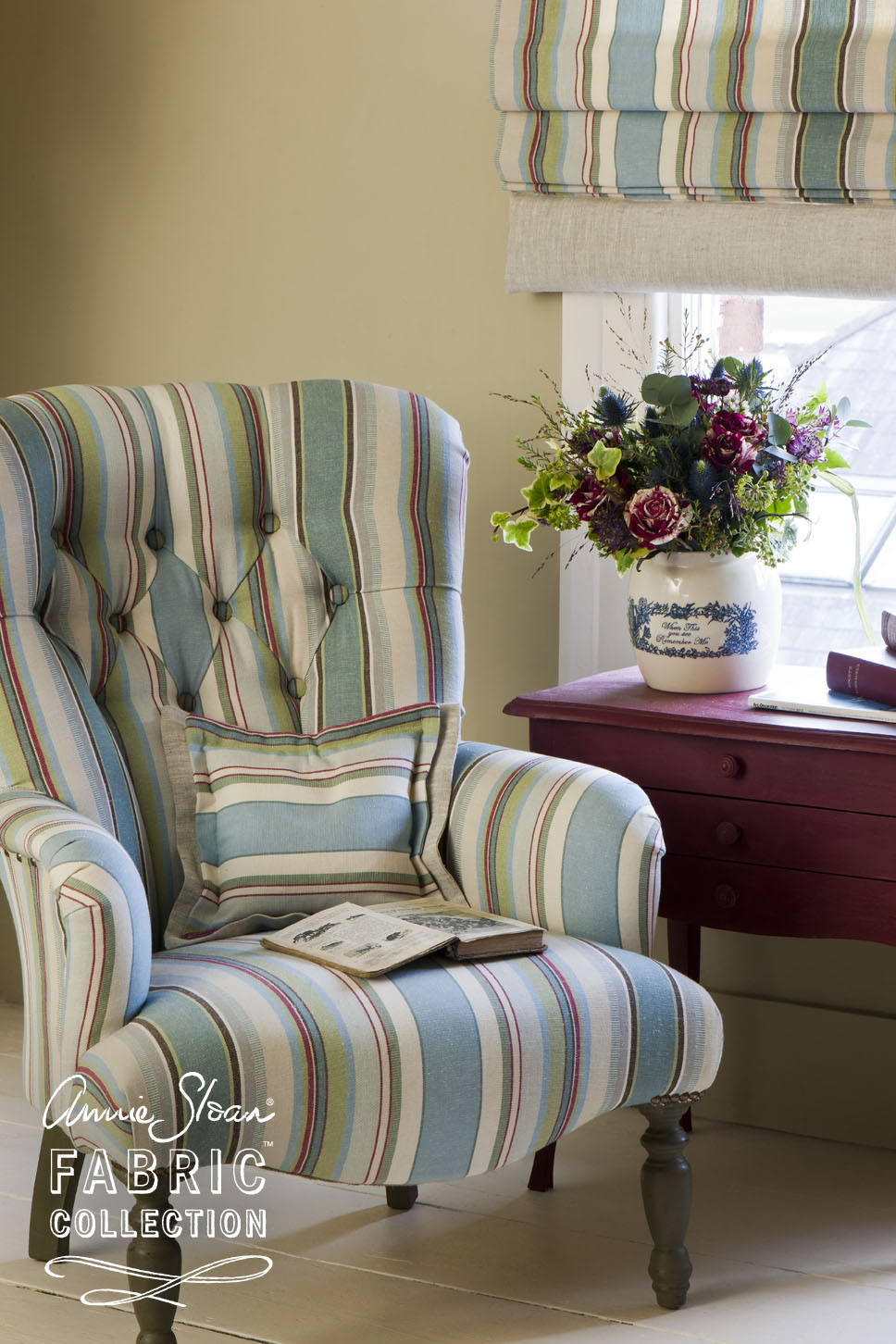 Shades of Amber Annie Sloan Fabric Collections mixed with Dash and