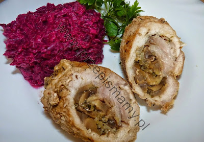 Rolada ze schabu z pieczarkami Rolada ze schabu z pieczarkami