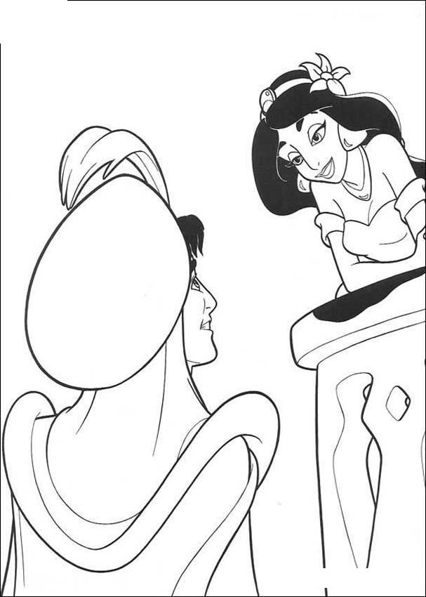 Princess Jasmine Coloring Pages | Learn To Coloring