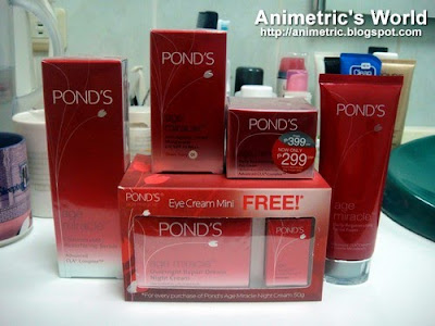 the entire Pond's Age Miracle line