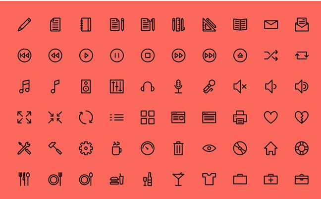 Outlined Icons (PSD, AI, SVG, Webfont) Outlined Icons (PSD, AI, SVG, Webfont)