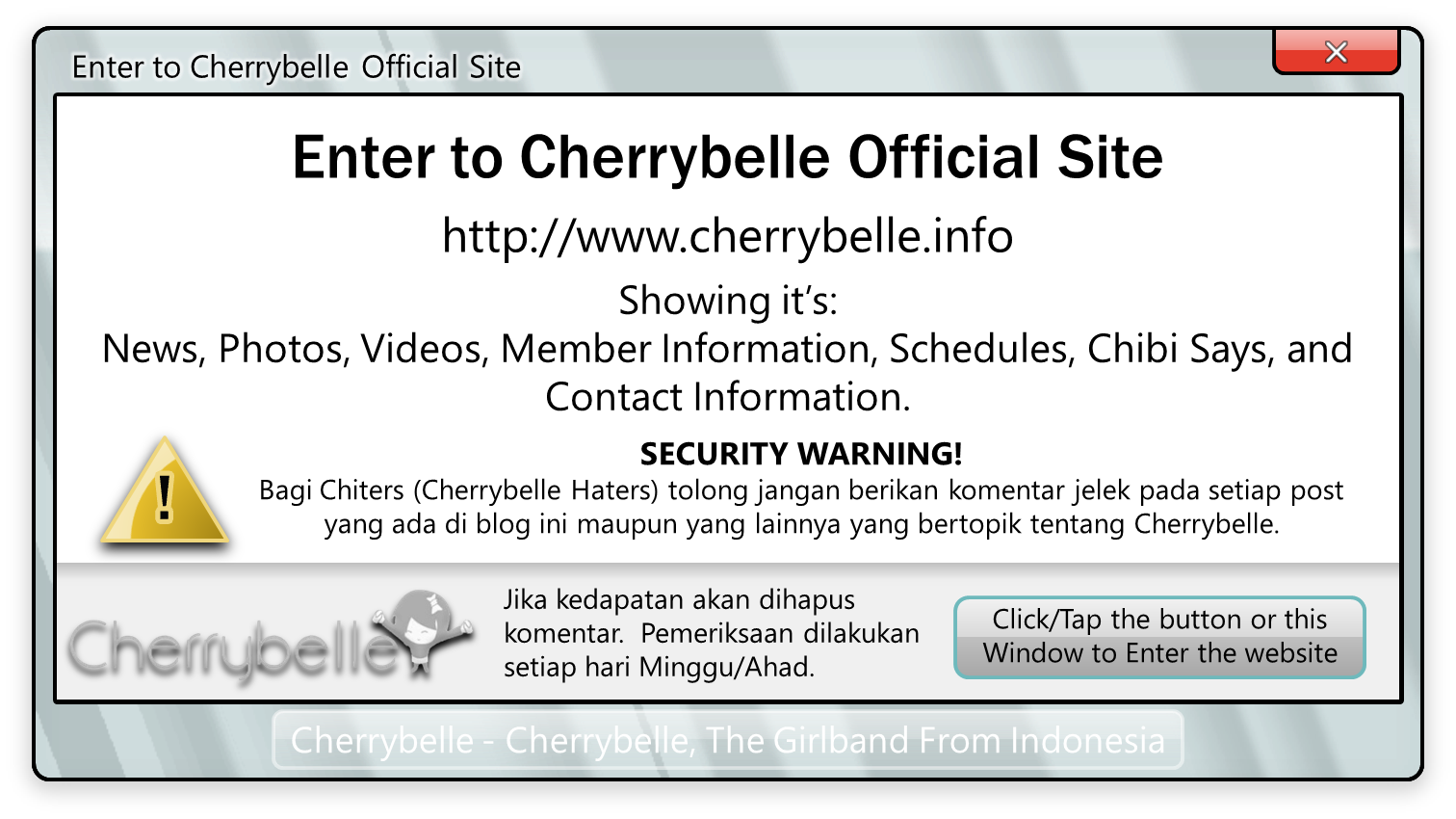 ENTER TO CHERRYBELLE OFFICIAL SITE