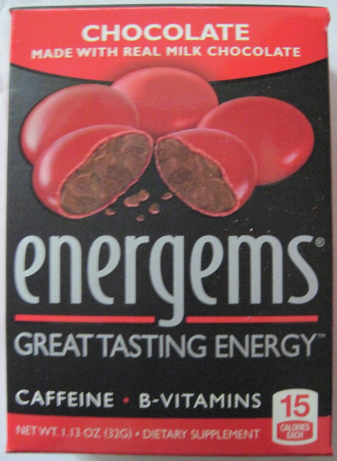 Caffeine King energems Chocolate Energy Candy Review