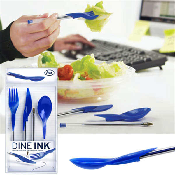 Dine Ink Pen Cap Eating Utensils Spicytec
